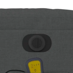 vidaXL Sillón reclinable de masaje eléctrico tela Gris oscuro Online
