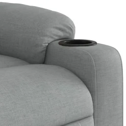 vidaXL Sillas-Sillón reclinable de masaje eléctrico tela