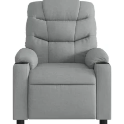 vidaXL Sillas-Sillón reclinable de masaje eléctrico tela
