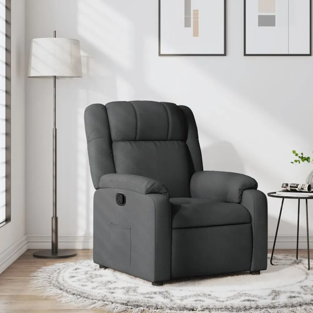 vidaXL Sillas-Sillón reclinable de tela
