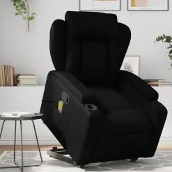 vidaXL Sillas-Sillón reclinable de masaje de pie cuero artificial