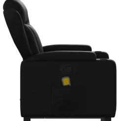 vidaXL Sillas-Sillón reclinable de masaje de pie cuero artificial