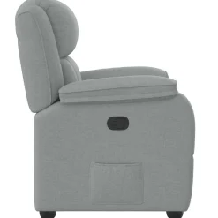 vidaXL Sillón reclinable de tela Gris claro Best