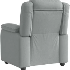 vidaXL Sillón reclinable de tela Gris claro Best