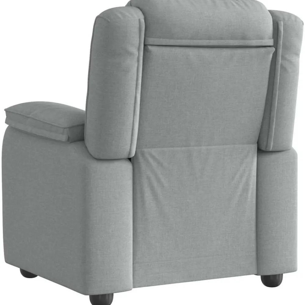 vidaXL Sillón reclinable de tela Gris claro Best