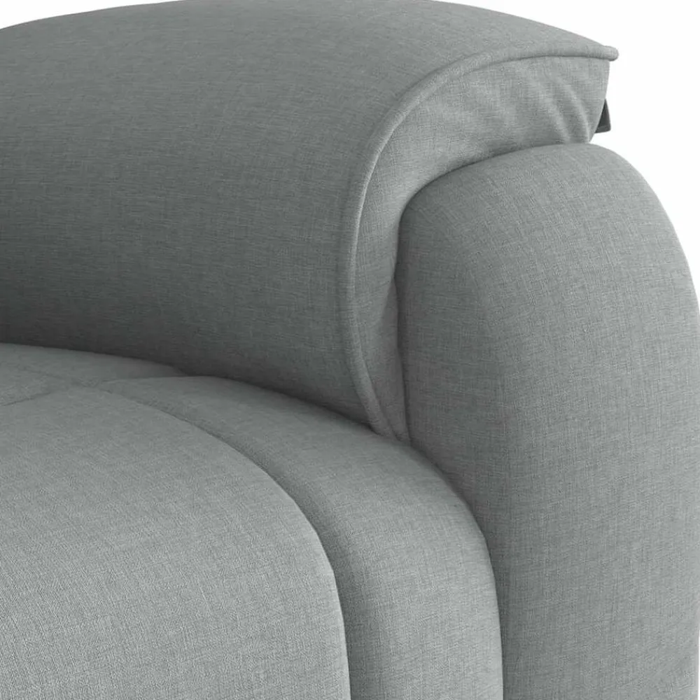 vidaXL Sillón reclinable de tela Gris claro Best