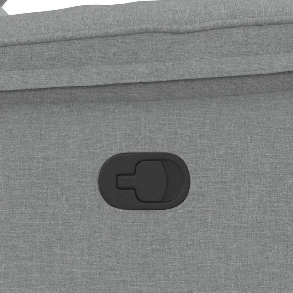 vidaXL Sillón reclinable de tela Gris claro Best