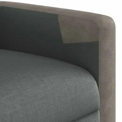 vidaXL Sillón reclinable de masaje eléctrico tela Gris oscuro Discount