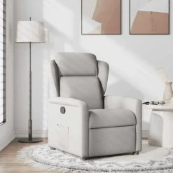vidaXL Sillas-Sillón reclinable de tela