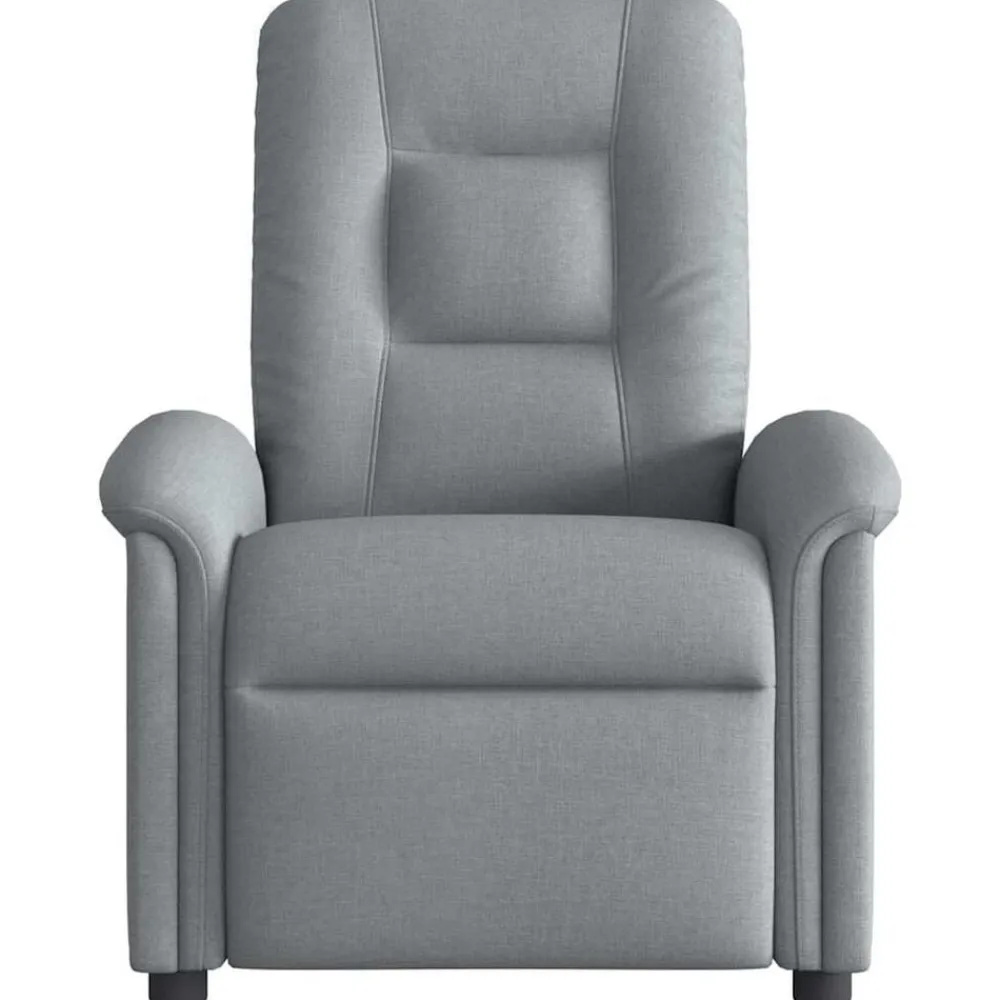 vidaXL Sillón reclinable de tela Gris claro Discount