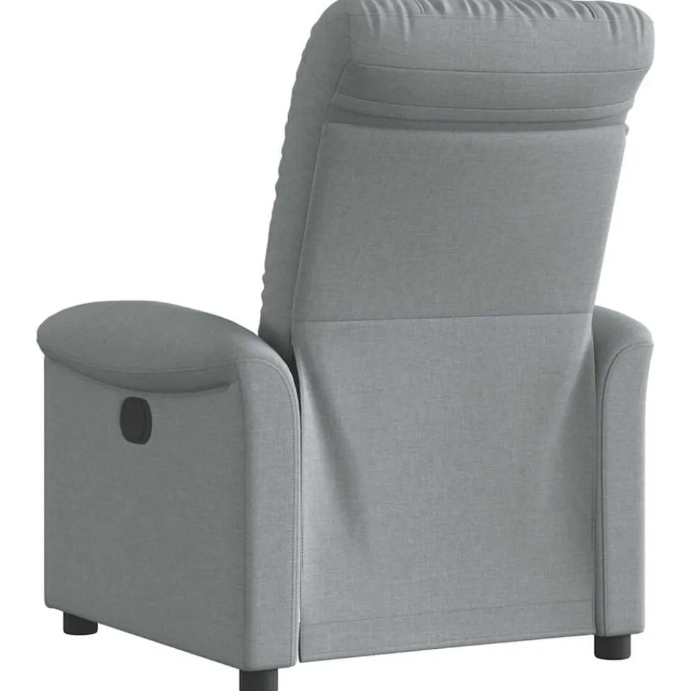 vidaXL Sillón reclinable de tela Gris claro Discount