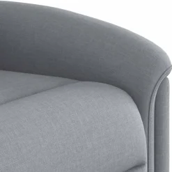 vidaXL Sillón reclinable de tela Gris claro Discount