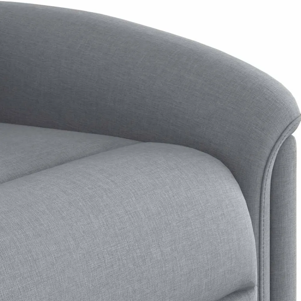 vidaXL Sillón reclinable de tela Gris claro Discount