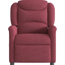 vidaXL Sillón reclinable de tela rojo tinto Rojo vino tinto Online