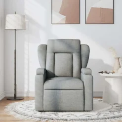 vidaXL Sillas-Sillón reclinable de masaje de tela