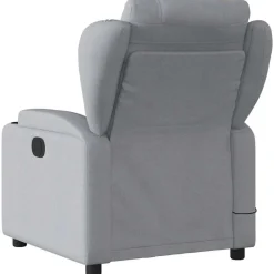 vidaXL Sillas-Sillón reclinable de masaje de tela