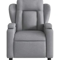 vidaXL Sillas-Sillón reclinable de masaje de tela