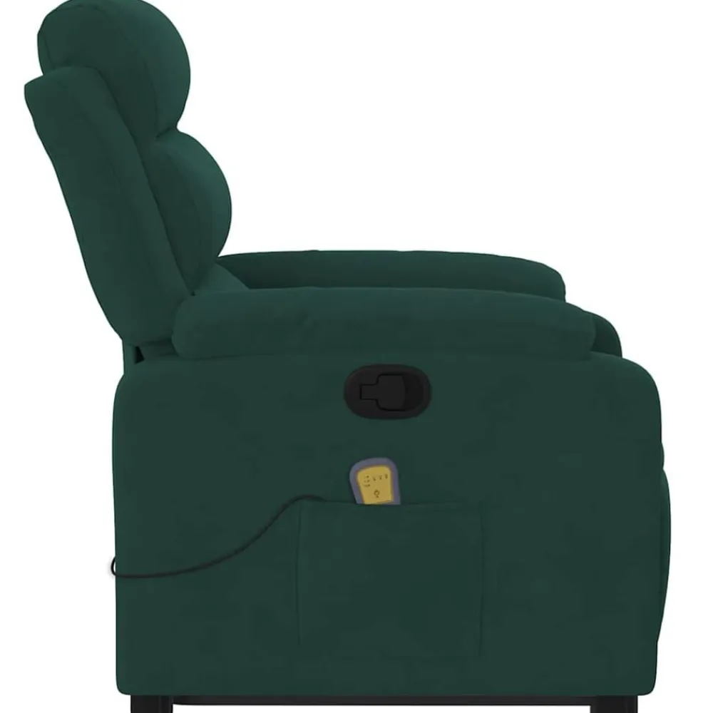vidaXL Sillas-Sillón reclinable de masaje elevable terciopelo
