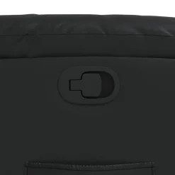 vidaXL Sillón reclinable de cuero sintético Negro
