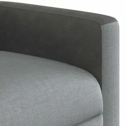 vidaXL Sillas-Sillón reclinable de masaje eléctrico tela
