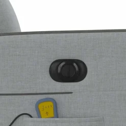 vidaXL Sillas-Sillón reclinable de masaje eléctrico tela