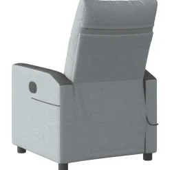 vidaXL Sillas-Sillón reclinable de masaje eléctrico tela