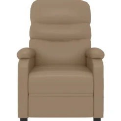 vidaXL Sillas-Sillón reclinable de cuero sintético color