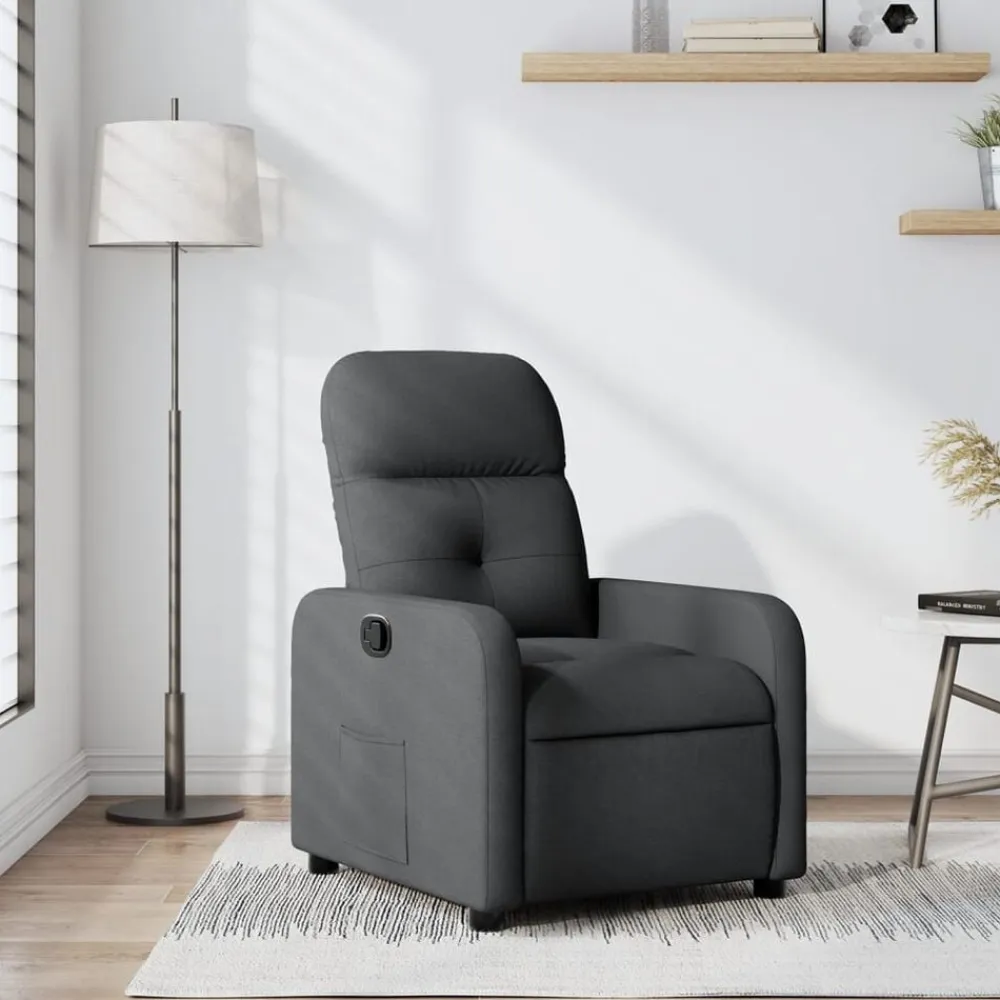 vidaXL Sillas-Sillón reclinable de tela