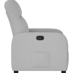 vidaXL Sillón reclinable de tela Gris nube Outlet