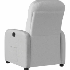 vidaXL Sillón reclinable de tela Gris nube Outlet