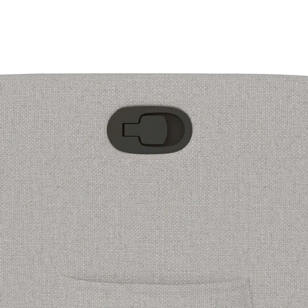 vidaXL Sillón reclinable de tela Gris nube Outlet