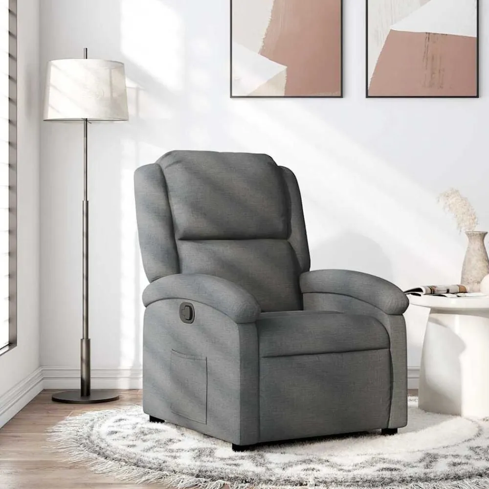 vidaXL Sillas-Sillón reclinable de tela