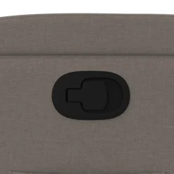 vidaXL Sillas-Sillón reclinable de tela gris taupe