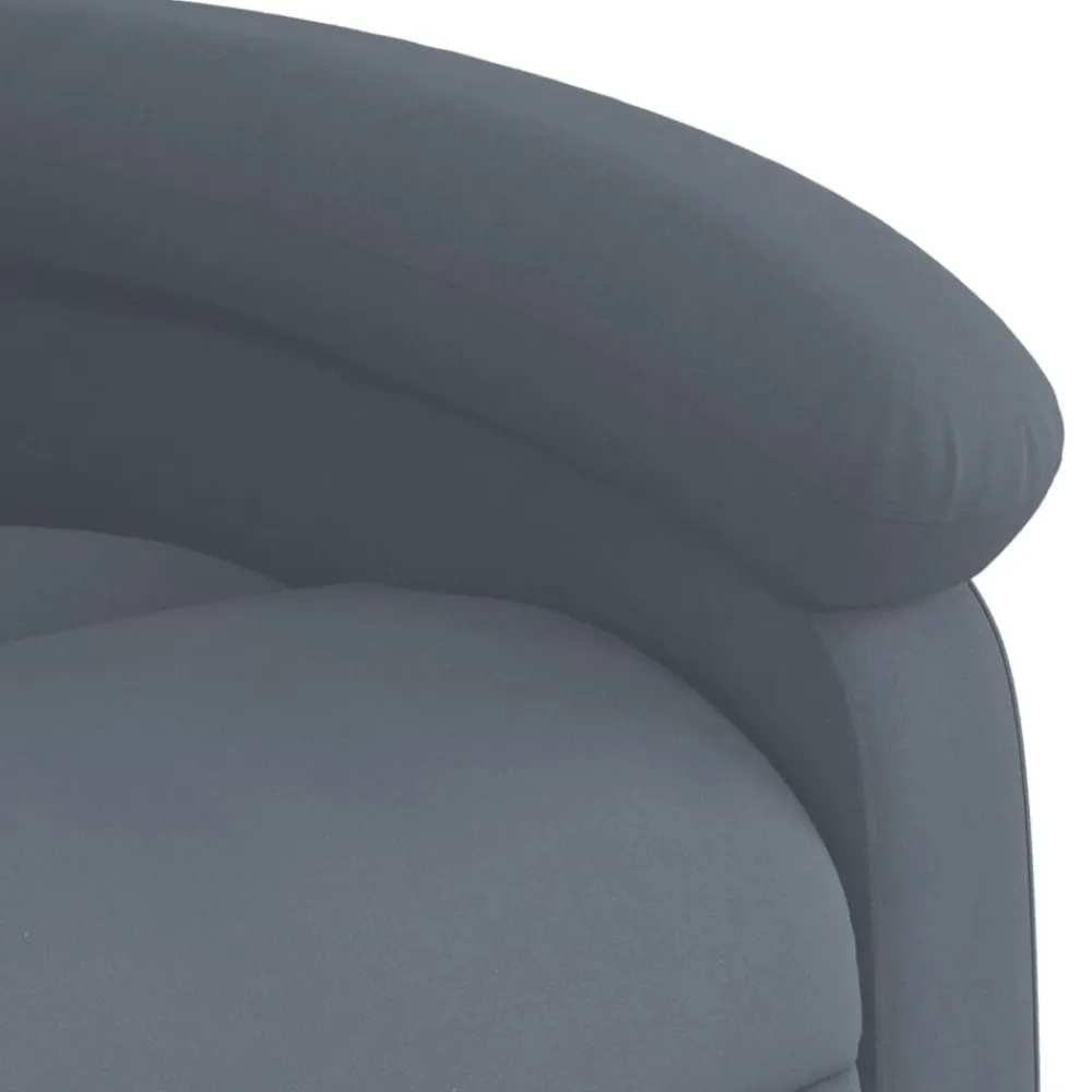 vidaXL Sillón reclinable de masaje eléctrico terciopelo Gris oscuro Online