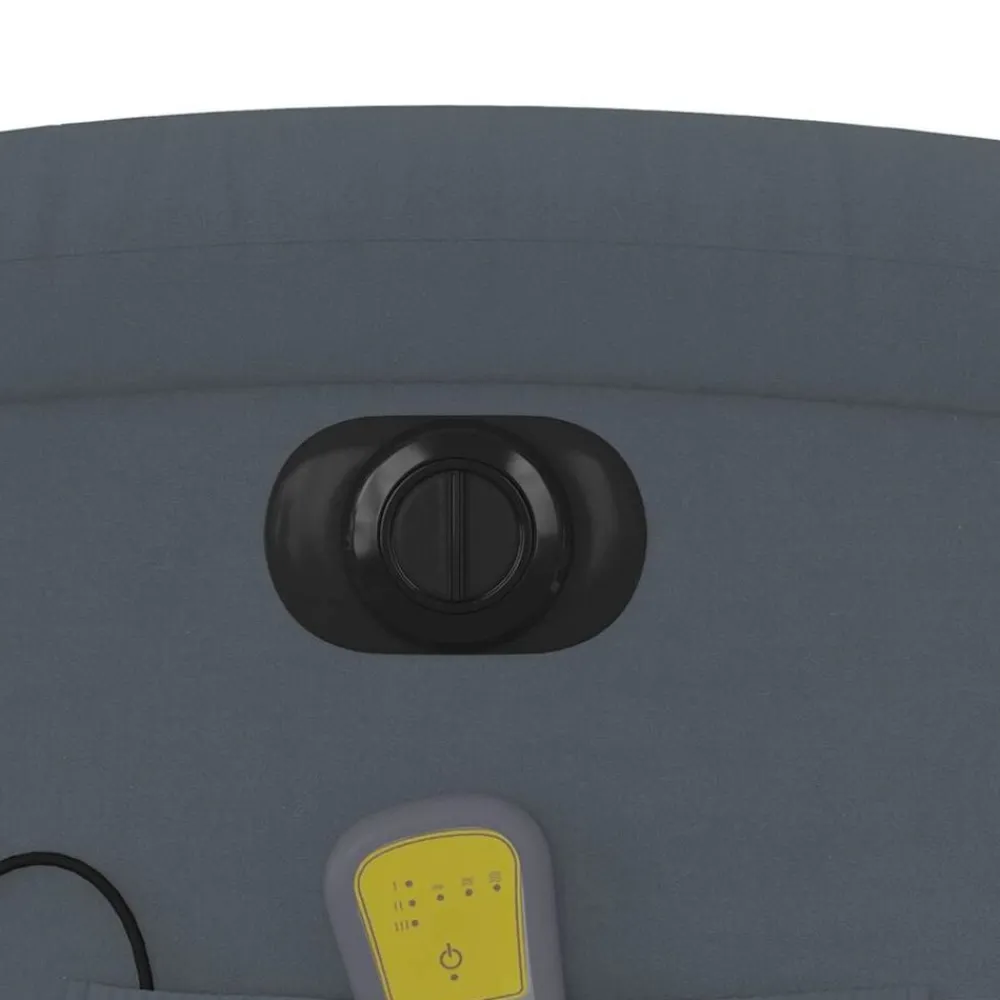 vidaXL Sillón reclinable de masaje eléctrico terciopelo Gris oscuro Online