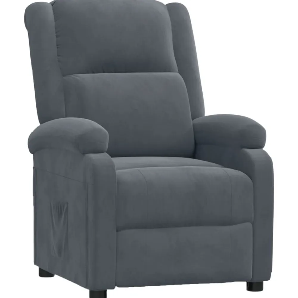 vidaXL Sillas-Sillón reclinable de terciopelo