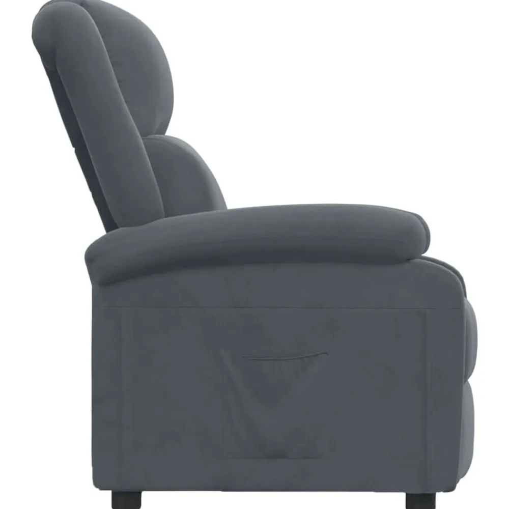 vidaXL Sillas-Sillón reclinable de terciopelo