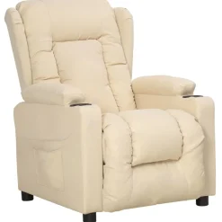 vidaXL Sillas-Sillón reclinable de tela