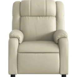 vidaXL Sillas-Sillón reclinable de cuero sintético