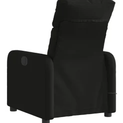 vidaXL Sillón reclinable de masaje eléctrico tela Negro Online