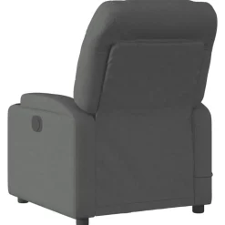 vidaXL Sillas-Sillón reclinable de masaje eléctrico tela