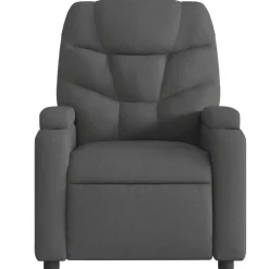 vidaXL Sillas-Sillón reclinable de masaje eléctrico tela