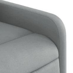 vidaXL Sillón reclinable de masaje de tela Gris claro Best