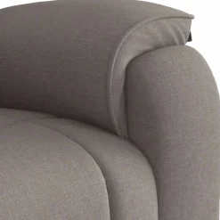 vidaXL Sillas-Sillón reclinable de tela gris taupe