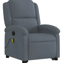 vidaXL Sillas-Sillón reclinable de masaje elevable terciopelo