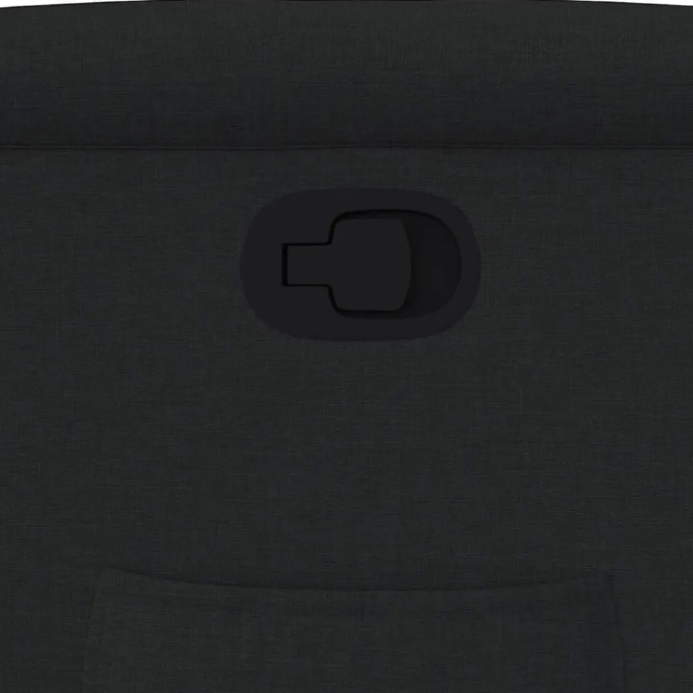 vidaXL Sillón reclinable elevable tela Negro Hot