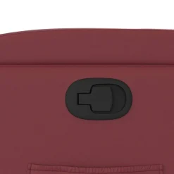 vidaXL Sillas-Sillón reclinable elevable cuero artificial rojo tinto