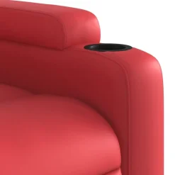vidaXL Sillas-Sillón reclinable eléctrico de cuero sintético