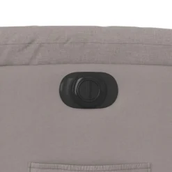 vidaXL Sillas-Sillón reclinable eléctrico tela gris