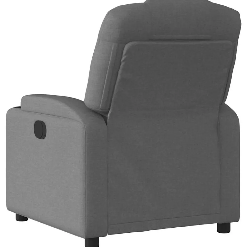 vidaXL Sillón reclinable eléctrico de tela Gris oscuro Sale